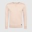 Sudadera cuello redondo clásica unisex color rosa crema